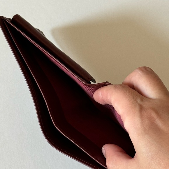 Cartier Embossed Bi-Fold Wallet in Burgundy Leather - Picture 6 of 6